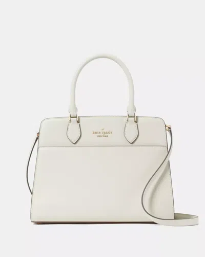 Kate Spade Outlet Madison Medium Satchel Bag In White