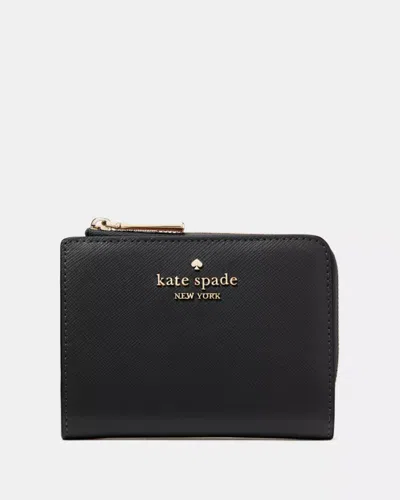 Kate Spade Outlet Madison Small L-zip Wallet In Black