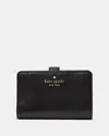 Kate Spade Outlet Medium Bifold Wallet In Black