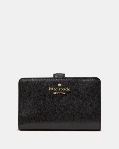 Kate Spade Outlet Medium Bifold Wallet In Black