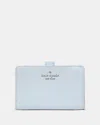 Kate Spade Outlet Medium Bifold Wallet In Blue