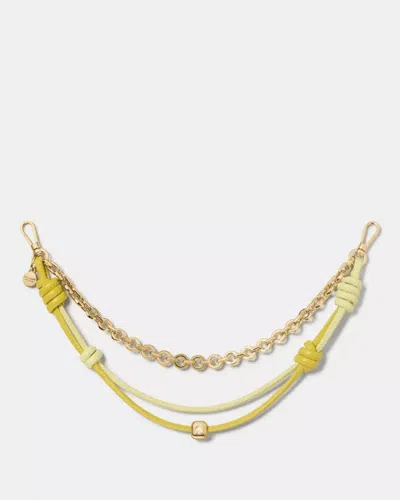Kate Spade Outlet Mixed Material Swag Chain In Yellow