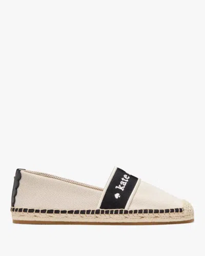Kate Spade Outlet Piper Webbing Espadrille Flat In White