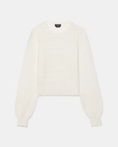 Kate Spade Outlet Pointelle Sweater In White