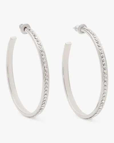 Kate Spade Outlet Ring It Up Hoops In Metallic