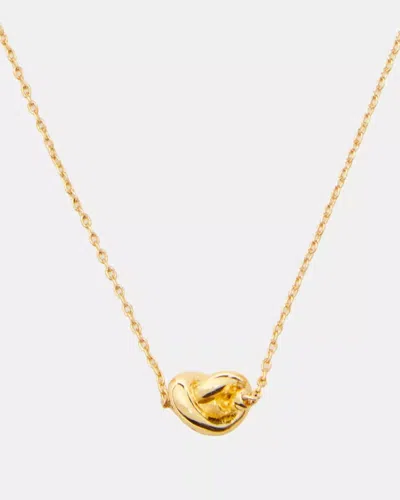 Kate Spade Outlet Sailor's Knot Mini Pendant Necklace In Gold