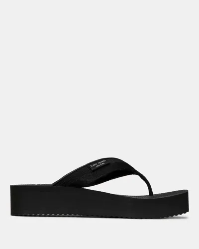 Kate Spade Outlet Sam Icon Platform Flip Flop Sandal In Black
