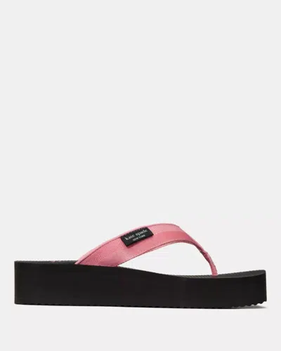 Kate Spade Outlet Sam Icon Platform Flip Flop Sandal In Pink