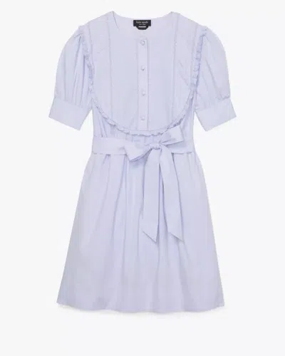 Kate Spade Outlet Scallop Bib Shift Dress In Blue