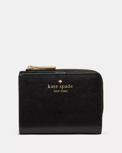 Kate Spade Outlet Small L-zip Wallet In Black