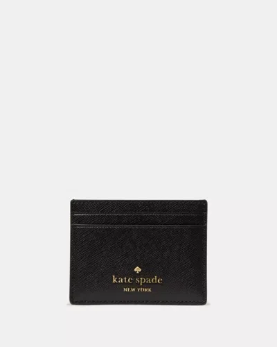 Kate Spade Outlet Small Slim Card Holder In Black