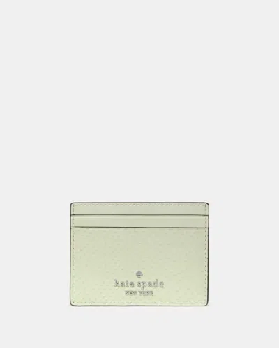 Kate Spade Outlet Snake Small Slim Card Holder In Green