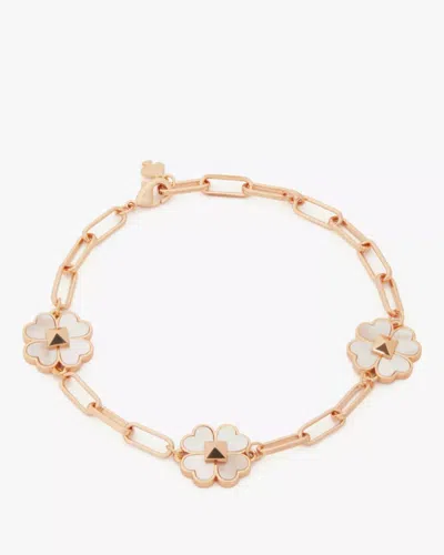 Kate Spade Outlet Spades & Studs Chain Link Bracelet In Gold