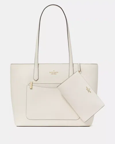 Kate Spade Outlet Staci Large Tote Set In White