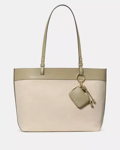 Kate Spade Outlet Tessa Tote Bag With Charm In Tan