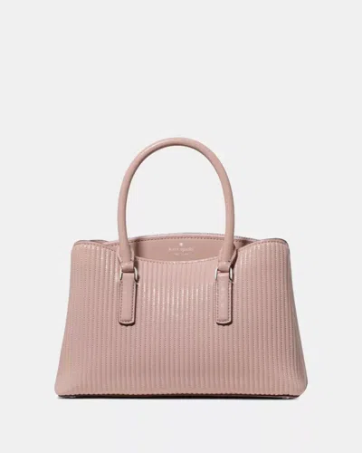 Kate Spade Outlet Thompson Street Shiny Quilted Small Satchel Bag In Pink