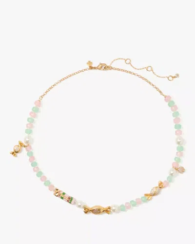 Kate Spade Outlet Treat Yourself Candy Charm Necklace/gold