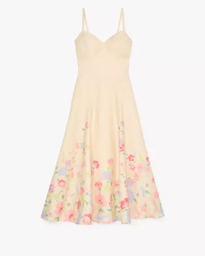 Kate Spade Outlet Whimsical Garden Midi Dress In Pink