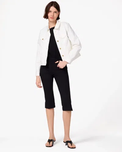 Kate Spade Outlet White Denim Jacket - Xxl