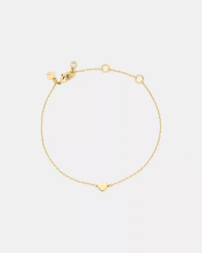 Kate Spade Outlet You're A Gem Metal Mini Heart Bracelet In Gold