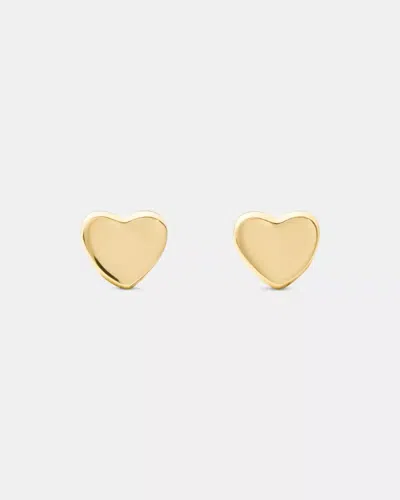 Kate Spade Outlet You're A Gem Metal Mini Heart Studs In Gold