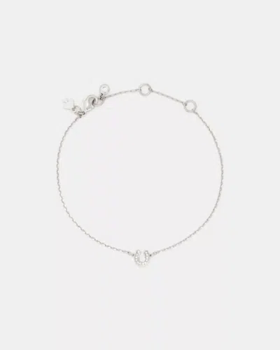 Kate Spade Outlet You're A Gem Pave Horseshoe Bracelet In Metallic