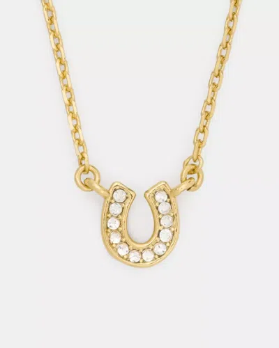 Kate Spade Outlet You're A Gem Pave Horseshoe Pendant In Gold