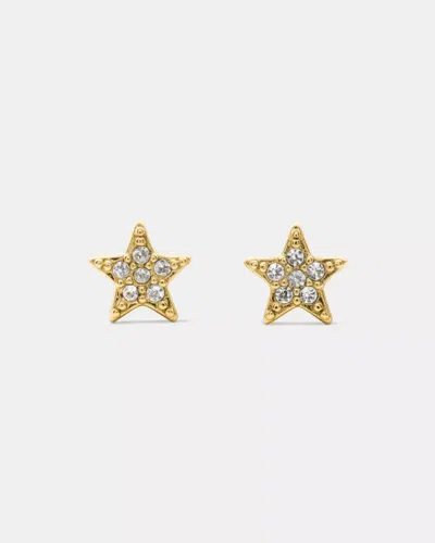 Kate Spade Outlet You're A Gem Pave Mini Star Studs In Gold