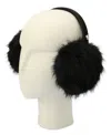 Kate Spade Oversized Faux-fur Earmuffs In Black