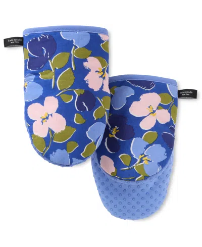 Kate Spade Painterly Bouquet Mini Mitt Set, 5.5" X 8" In Blue