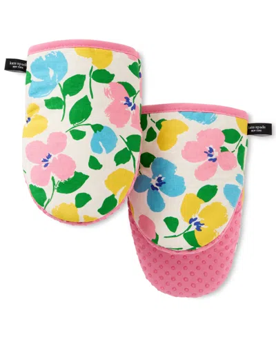 Kate Spade Painterly Bouquet Mini Mitt Set, 5.5" X 8" In Multi