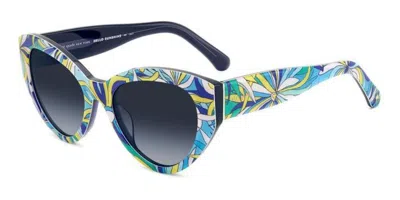 Kate Spade Paisleigh/s Gf5/9o Women's Sunglasses Blue Size 55