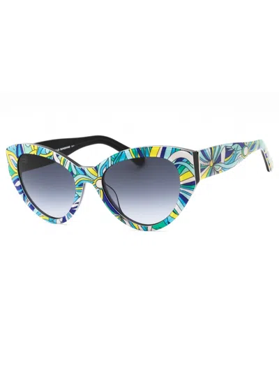 Kate Spade Paisleigh/s Sunglasses In 0s6f 9o - Blue Pttr/dark Grey Sf