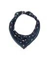 Kate Spade Paisley Foulard Silk Diamond Scarf In French Navy