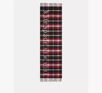 Kate Spade Park Ave Plaid Yarndye Scarf In Multi