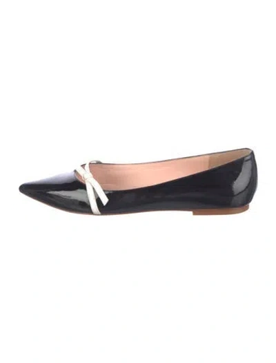 Pre-owned Kate Spade Patent Leather Ballet Flats In Black