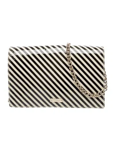 Pre-owned Kate Spade Patent Leather Clutch In Black