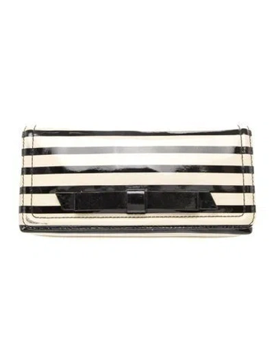 Pre-owned Kate Spade Patent Leather Clutch In Black