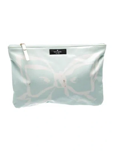 Pre-owned Kate Spade Patent Leather Clutch In Blue