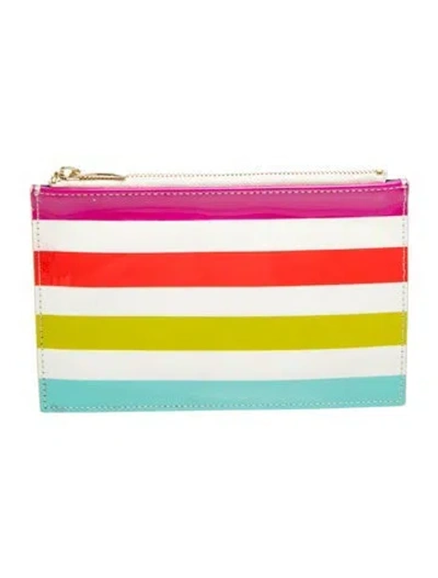 Pre-owned Kate Spade Patent Leather Clutch In Multicolor