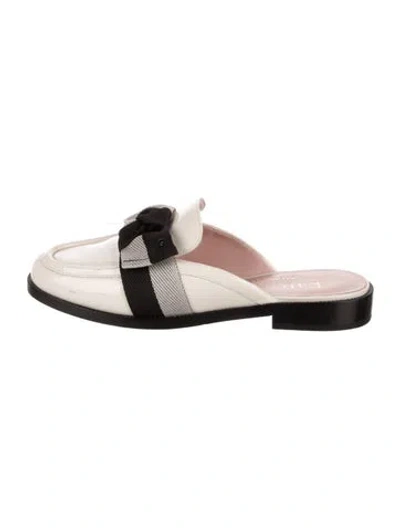 Pre-owned Kate Spade Patent Leather Colorblock Pattern Mules In Multi