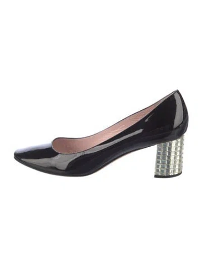Pre-owned Kate Spade Patent Leather Crystal Embellishments Pumps In Multi