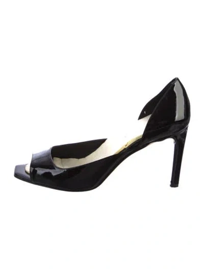 Pre-owned Kate Spade Patent Leather D'orsay Pumps In Black