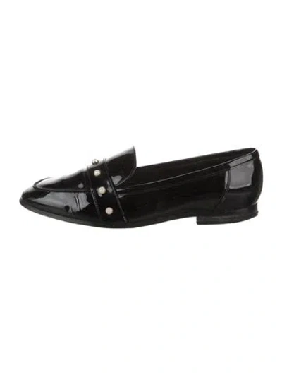 Pre-owned Kate Spade Patent Leather Loafers In Black