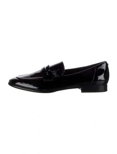 Pre-owned Kate Spade Patent Leather Loafers In Black