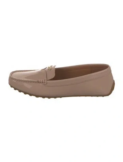 Pre-owned Kate Spade Patent Leather Loafers In Pink