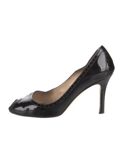 Pre-owned Kate Spade Patent Leather Pumps In Black