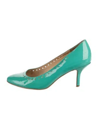Pre-owned Kate Spade Patent Leather Pumps In Green
