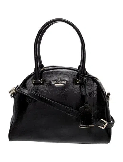 Pre-owned Kate Spade Patent Leather Shoulder Bag In Black