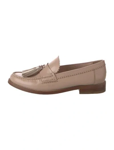 Pre-owned Kate Spade Patent Leather Tassel Accents Loafers In Pink